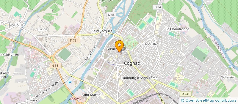 localisation de l'entreprise EMMAF à COGNAC