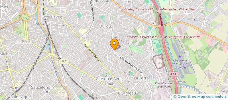 localisation de l'entreprise EMMAFLOR à TOULOUSE