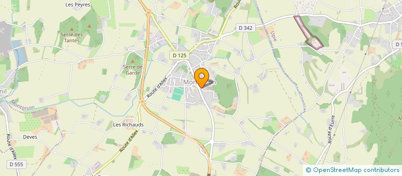 localisation de l'entreprise EMMAHUG  MONTOISON