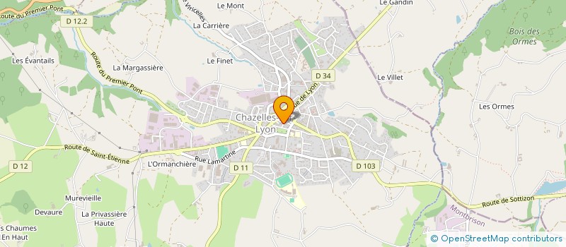 localisation de l'entreprise EMMALICE  CHAZELLES-SUR-LYON