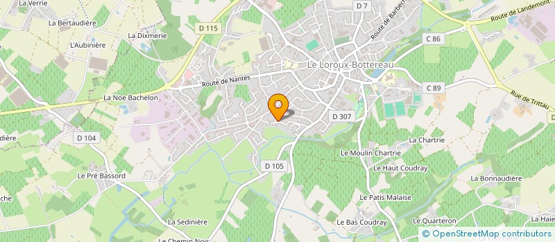 localisation de l'entreprise EMMALINE  LE LOROUX-BOTTEREAU