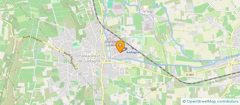 localisation de l'entreprise EMMANON  CHATEAUNEUF-DE-GADAGNE