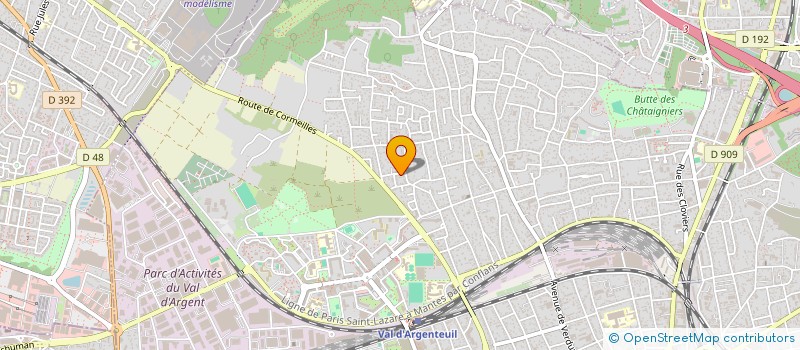 localisation de l'entreprise EMMANUEL  ARGENTEUIL