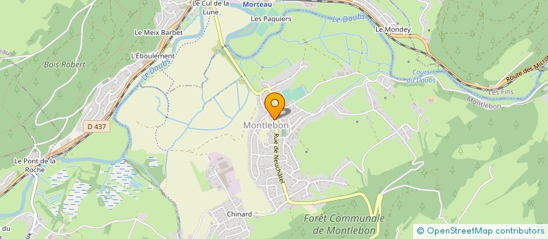 localisation de l'entreprise EMMANUEL BATTISTOLO  MONTLEBON