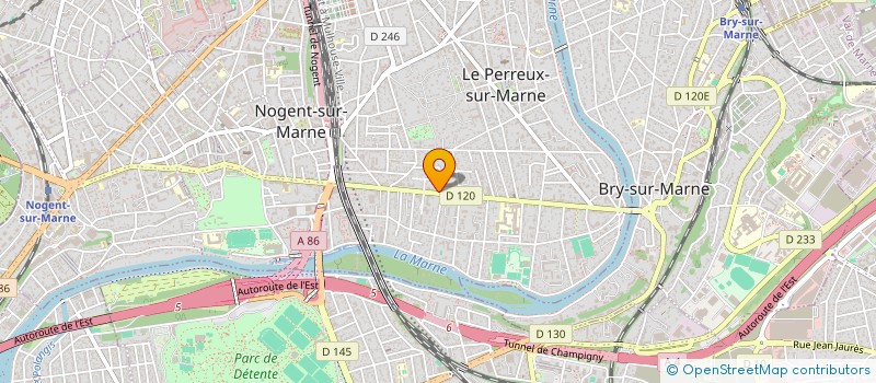 localisation de l'entreprise EMMANUEL BURNENS  LE PERREUX-SUR-MARNE