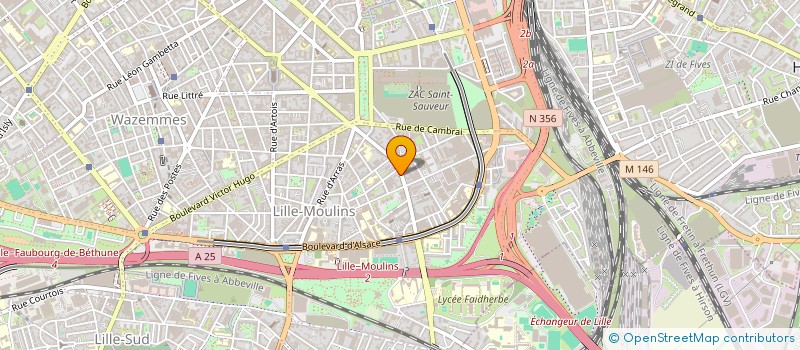 localisation de l'entreprise EMMANUEL CORDONNIER à LILLE