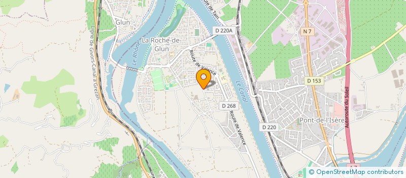 localisation de l'entreprise EMMANUEL DARNAUD  LA ROCHE-DE-GLUN