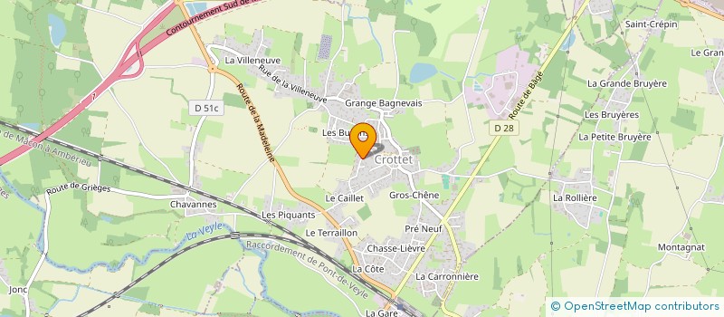 localisation de l'entreprise EMMANUEL GROS HOLDING  CROTTET