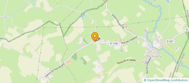 localisation de l'entreprise EMMANUEL MOREAU TERRASSEMENT  ROCQUIGNY