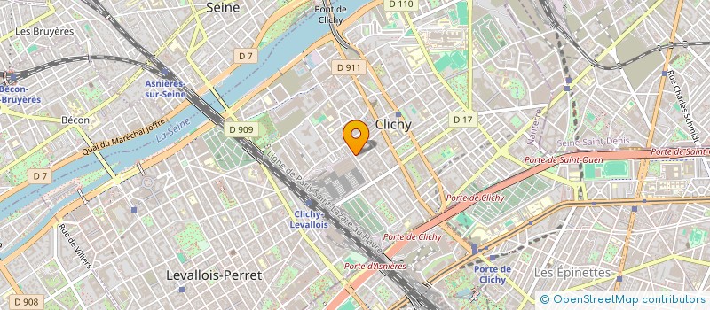 localisation de l'entreprise EMMANUELLE ARHODAKIS SAS à CLICHY