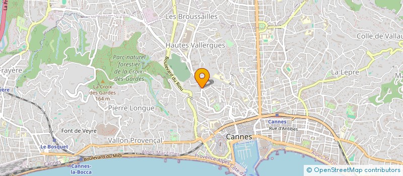 localisation de l'entreprise EMMANUELLE COIFFURE à CANNES