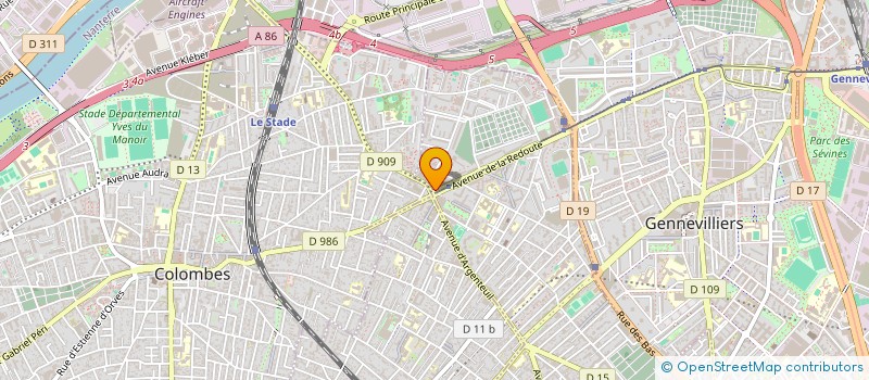 localisation de l'entreprise EMMANUELLE H à ASNIERES-SUR-SEINE