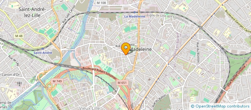localisation de l'entreprise EMMANUELLE PEREZ ET LAURENE RYSSEN-LEQUINT - NOTAIRES à LA MADELEINE