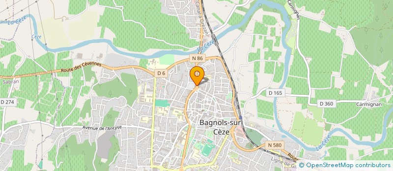 localisation de l'entreprise EMMANUELLE ROUIL SAS à BAGNOLS-SUR-CEZE
