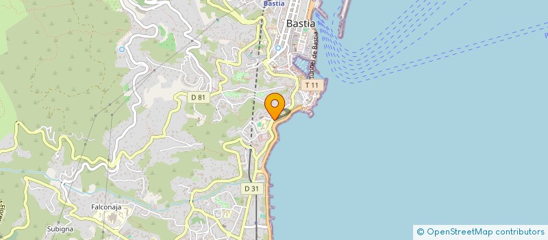 localisation de l'entreprise EMMANUELLI LUCIEN MME EMMANUELLI SORBA à BASTIA