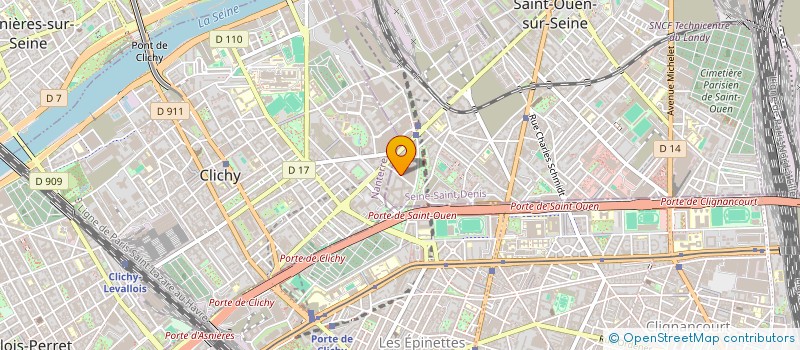 localisation de l'entreprise EMMAORA à SAINT-OUEN-SUR-SEINE