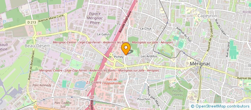 localisation de l'entreprise EMMARIE  MERIGNAC