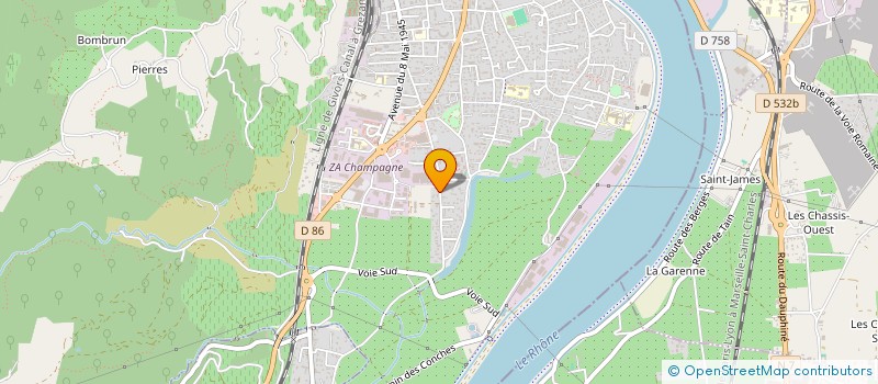 localisation de l'entreprise EMMAS CONSULTING à TOURNON-SUR-RHONE