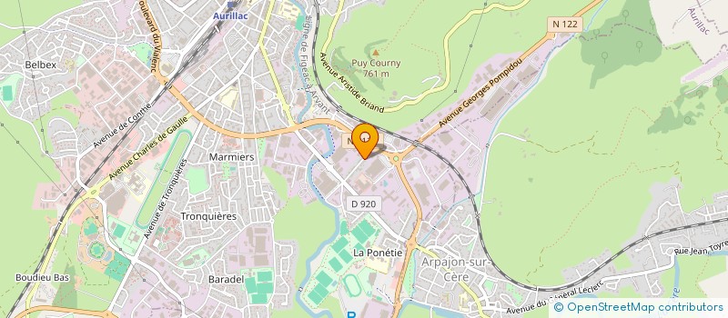 localisation de l'entreprise EMMAT MAG à AURILLAC