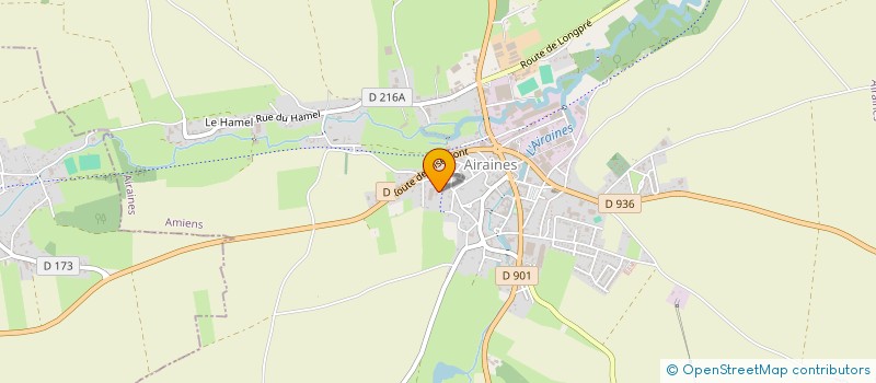 localisation de l'entreprise EMMATOLE  AIRAINES