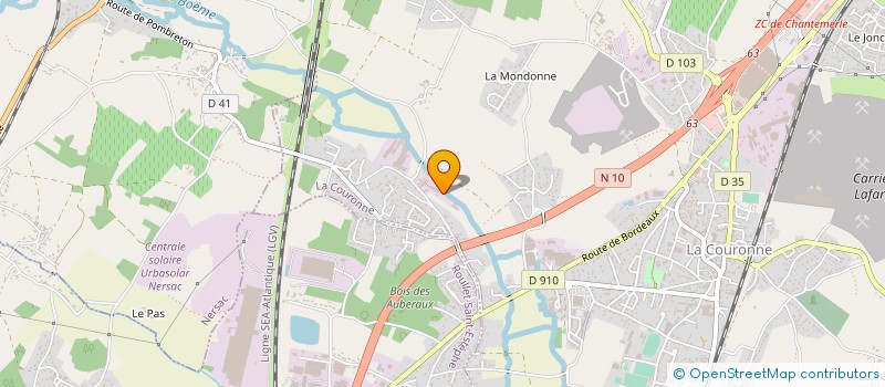 localisation de l'entreprise EMMAUS à LA COURONNE