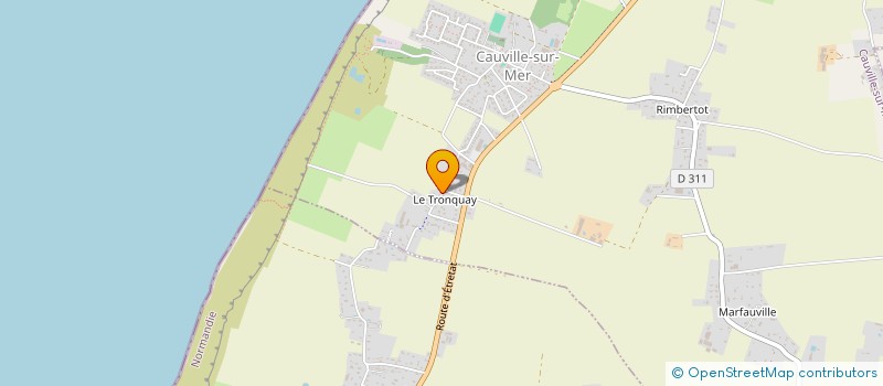 localisation de l'entreprise EMMAUS à CAUVILLE-SUR-MER