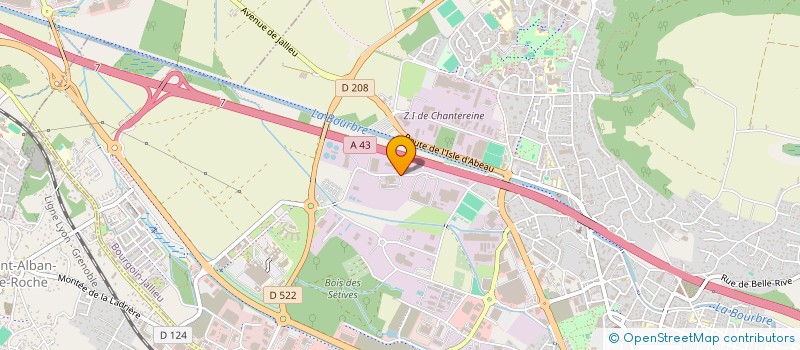 localisation de l'entreprise EMMAUS  BOURGOIN-JALLIEU