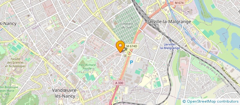 localisation de l'entreprise EMMAUS 54  VANDUVRE-LES-NANCY