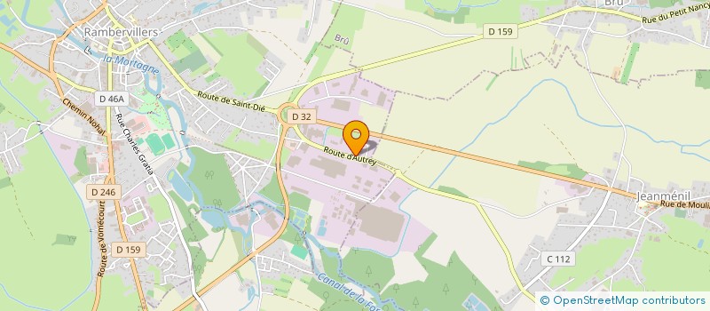 localisation de l'entreprise EMMAUS 88 à RAMBERVILLERS