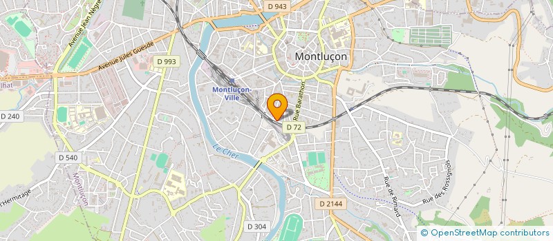 localisation de l'entreprise EMMAUS-ABBE PIERRE  MONTLUCON