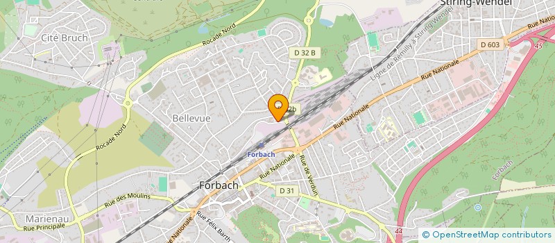 localisation de l'entreprise EMMAUS ACTION EST à FORBACH