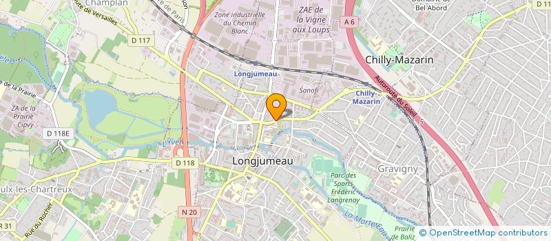 localisation de l'entreprise EMMAUS DE LONGJUMEAU à LONGJUMEAU