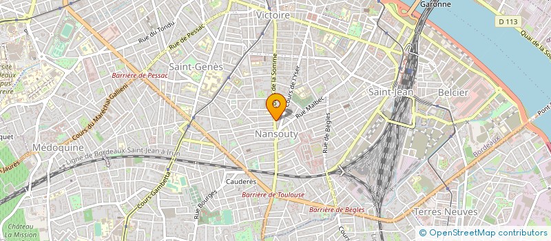 localisation de l'entreprise EMMAUS GIRONDE à BORDEAUX