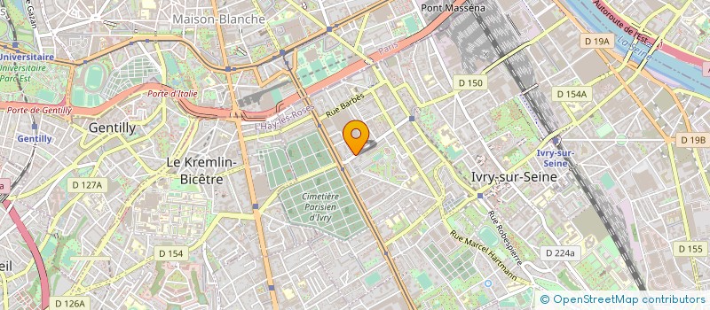 localisation de l'entreprise EMMAUS LIBERTE à IVRY-SUR-SEINE