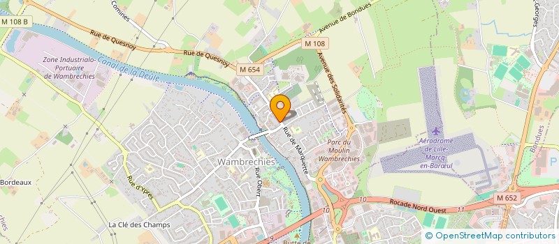 localisation de l'entreprise EMMAUS NORD PAS DE CALAIS  WAMBRECHIES