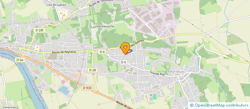 localisation de l'entreprise EMMAX à REYRIEUX