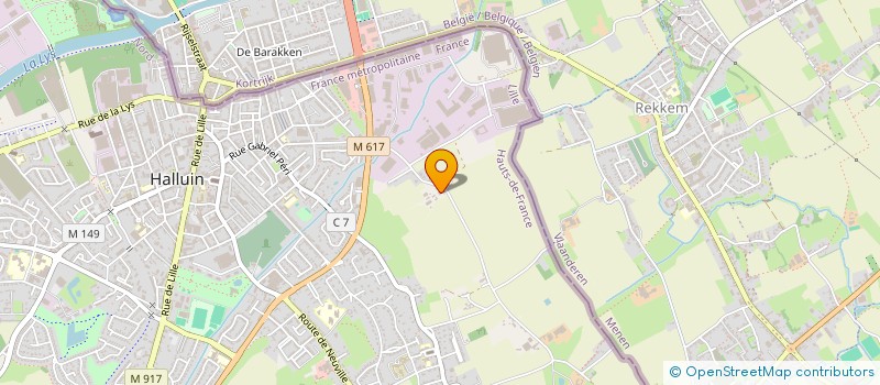 localisation de l'entreprise EMMAYMERIC  HALLUIN