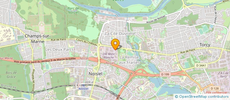 localisation de l'entreprise EMMECI EUROPA à NOISIEL