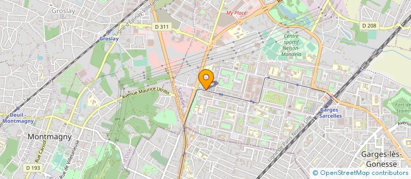 localisation de l'entreprise EMMEDIAT.COM à SARCELLES