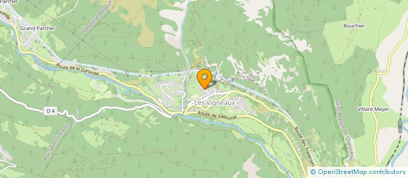 localisation de l'entreprise EMMEGIBELT  L'ARGENTIERE-LA-BESSEE