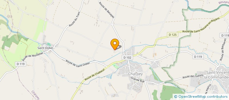 localisation de l'entreprise EMMEKO  CHARPEY