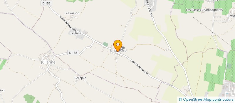 localisation de l'entreprise EMMELINE à TRIAC-LAUTRAIT