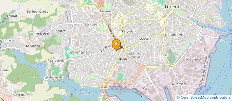 localisation de l'entreprise EMMENE-MOI PRODUCTION  LORIENT