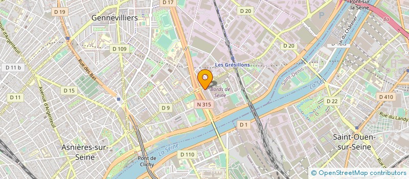 localisation de l'entreprise EMMERAUDE à ASNIERES-SUR-SEINE