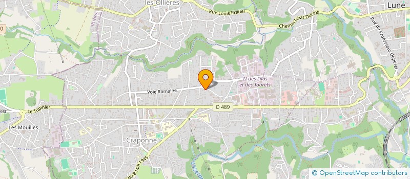 localisation de l'entreprise EMMG  CRAPONNE