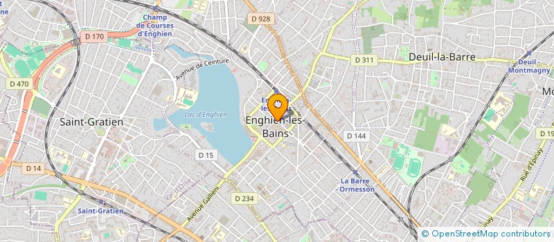 localisation de l'entreprise EMMHA ESTHETIQUE à ENGHIEN-LES-BAINS