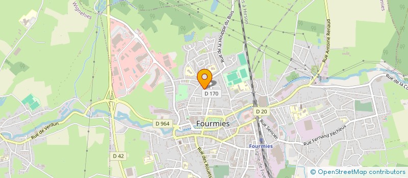 localisation de l'entreprise EMMI 59 à FOURMIES