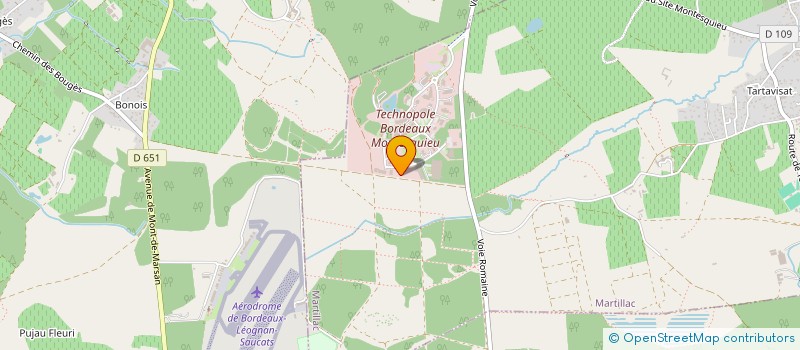 localisation de l'entreprise EMMI ENERGIE DURABLE à MARTILLAC