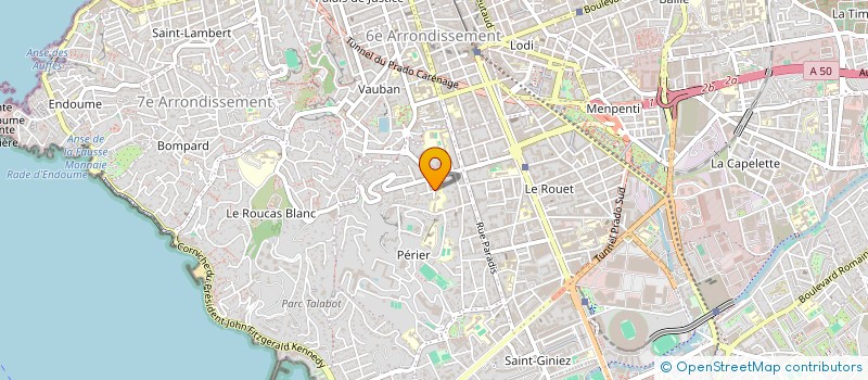 localisation de l'entreprise EMMIDAV à MARSEILLE