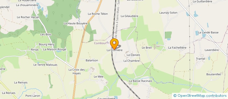 localisation de l'entreprise EMMLOUANT  COMBOURG